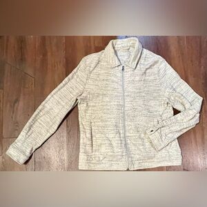 Zara Full Zip textured bomber jacket/Overshirt Men’s XL Gray